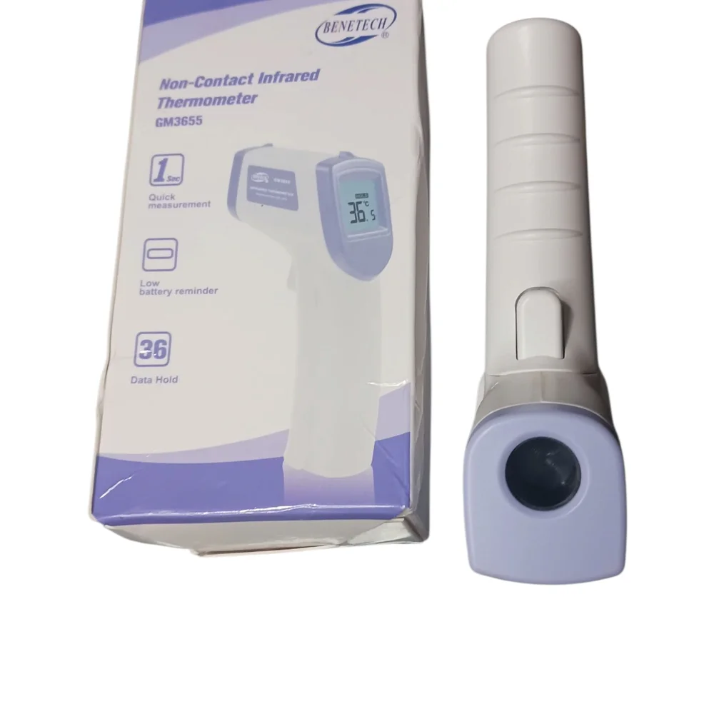 Non-Contact Infrared Thermometer - White and Blue